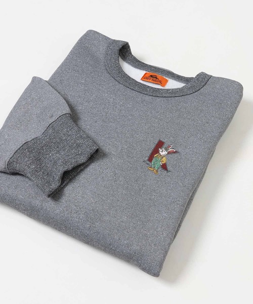 KRIFF MAYER Lady's Collection(クリフメイヤーレディースコレクション)の「裏起毛クルー(ラビット)(スウェット・レディース・チャコール/オレンジ/ネイビー/カラフル/ナチュラル/グレー・MEDIUM/LARGE)」の2枚目の写真
