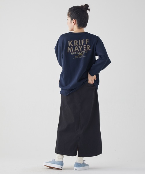 KRIFF MAYER Lady's Collection(クリフメイヤーレディースコレクション)の「裏起毛クルー(ラビット)(スウェット・レディース・チャコール/オレンジ/ネイビー/カラフル/ナチュラル/グレー・MEDIUM/LARGE)」の10枚目の写真
