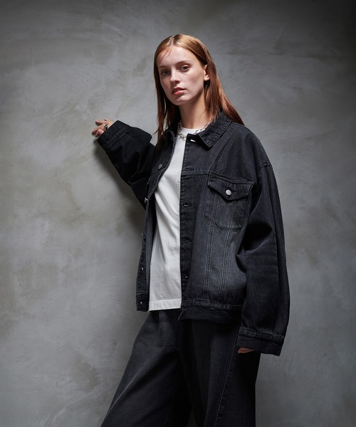 SELLE GLANT(セレグランテ)の「WASH DENIM TRANSFORM JACKET/ウォッシュデニムトランスフォームジャケット(デニムジャケット・メンズ・グレー/ブラック/インディゴブルー・SMALL/MEDIUM/LARGE)」の16枚目の写真