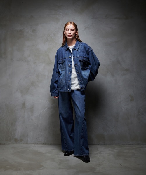 セール】WASH DENIM TRANSFORM JACKET/ウォッシュデニムトランス