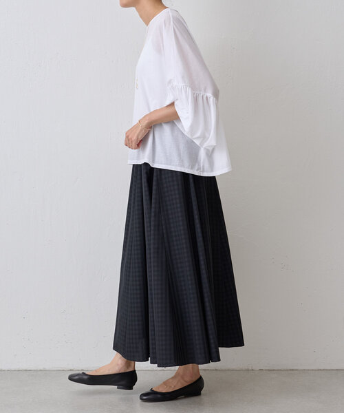 BEARDSLEY（ビアズリー）の「袖ギャザーシアーTee（Tシャツ