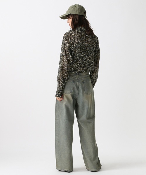 FOREVER 21（フォーエバー トゥエンティーワン）の「【2024FW】クロップドドロストシャツ（シャツ/ブラウス・レディース・オフホワイト/ブラック系その他/ブラック/ホワイト系その他・FREE）」の10枚目の写真