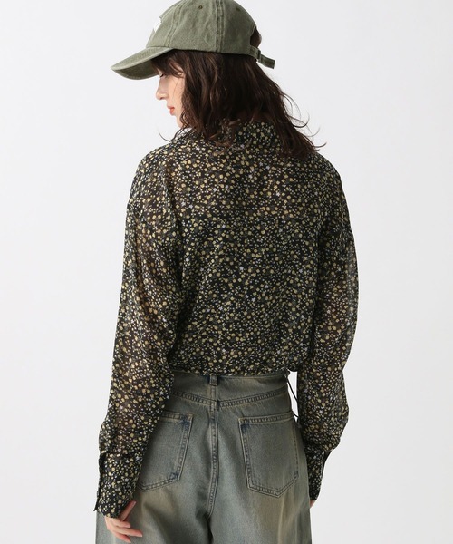 FOREVER 21（フォーエバー トゥエンティーワン）の「【2024FW】クロップドドロストシャツ（シャツ/ブラウス・レディース・オフホワイト/ブラック系その他/ブラック/ホワイト系その他・FREE）」の15枚目の写真