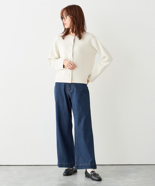 Petit Honfleur（プチオンフルール）の「バギーデニムパンツ（デニムパンツ・レディース・ブルー/ネイビー・61/64/67）」の8枚目の写真