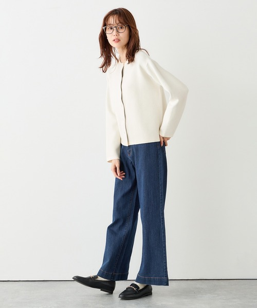 Petit Honfleur（プチオンフルール）の「バギーデニムパンツ（デニムパンツ・レディース・ブルー/ネイビー・61/64/67）」の9枚目の写真