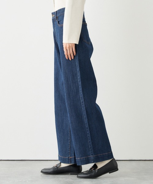 Petit Honfleur（プチオンフルール）の「バギーデニムパンツ（デニムパンツ・レディース・ブルー/ネイビー・61/64/67）」の10枚目の写真