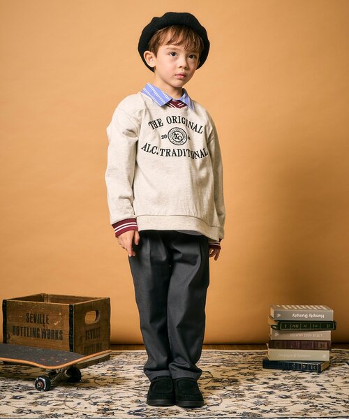 apres les cours(アプレレクール)の「フェルトベレー(ハンチング/ベレー帽・キッズ・ブラック/アイボリー/グレー・50/54/58)」の4枚目の写真