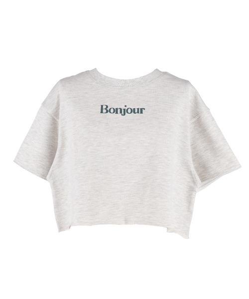 coca(coca)(コカ)の「【WEB限定セール】クロップド丈ロゴスウェット(Tシャツ/カットソー・レディース・ライトグレー/アイボリー・L/M)」の18枚目の写真