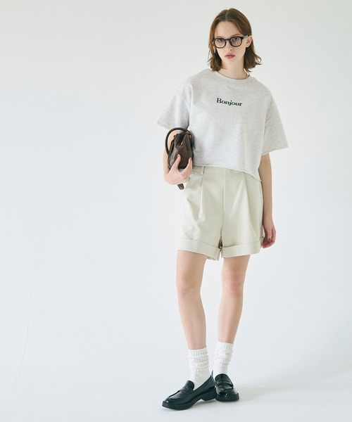 coca(coca)(コカ)の「【WEB限定セール】クロップド丈ロゴスウェット(Tシャツ/カットソー・レディース・ライトグレー/アイボリー・L/M)」の11枚目の写真