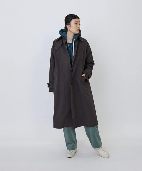 LOISIR（ロワズィール）の「度詰め裏毛フーディ（パーカー・レディース・キナリ/ブルーグリーン/ブラック・FREE）」の11枚目の写真