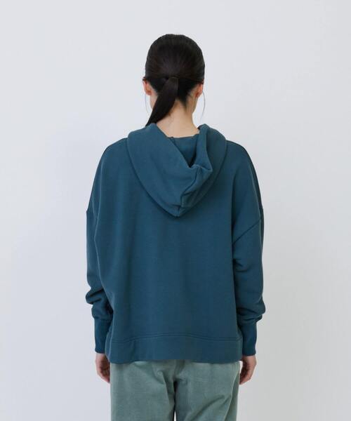 LOISIR（ロワズィール）の「度詰め裏毛フーディ（パーカー・レディース・キナリ/ブルーグリーン/ブラック・FREE）」の18枚目の写真