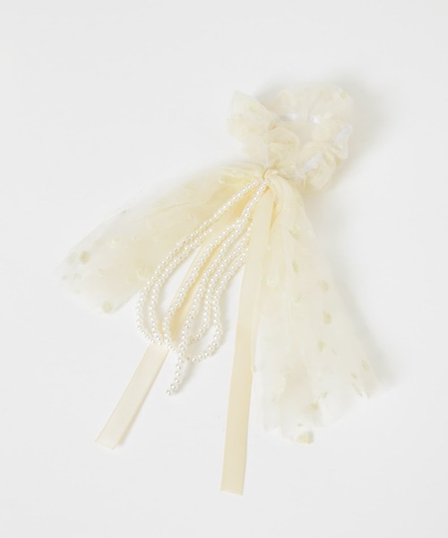 SMELLY（スメリー）の「パールテールシアーシュシュ（シュシュ・レディース・ベージュ・-）」の6枚目の写真