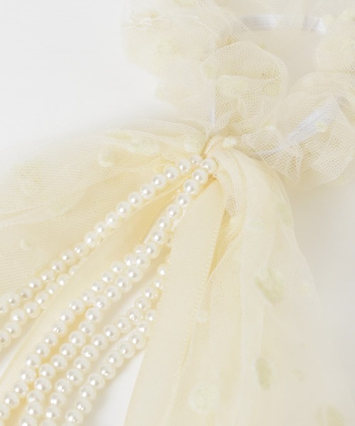 SMELLY（スメリー）の「パールテールシアーシュシュ（シュシュ・レディース・ベージュ・-）」の7枚目の写真