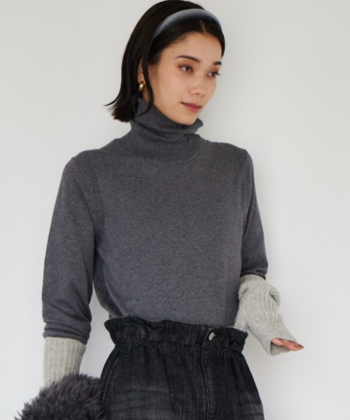 BARNYARDSTORM（バンヤードストーム）の「BARNYARDSTORM / カシミア混アームウォーマー（アームカバー・レディース・チャコール/グレー・FREE）」の10枚目の写真