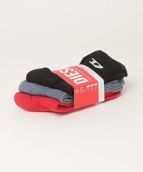 DIESEL(ディーゼル)の「メンズ ソックス 3枚パック(ソックス/靴下・メンズ・その他2/その他・SMALL/LARGE/MEDIUM)」の8枚目の写真