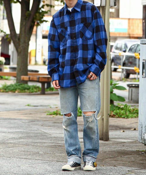 ZIP FIVE（ジップファイブ）の「【ZIP FIVE】 ネルシャツ ブロック