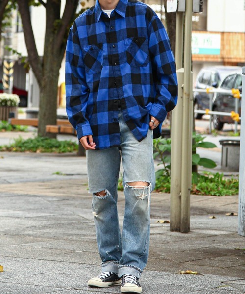 ZIP FIVE（ジップファイブ）の「【ZIP FIVE】 ネルシャツ ブロック