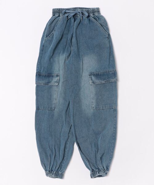 デニムカーゴパンツ（140㎝～160㎝）（デニムパンツ）｜BISKEE