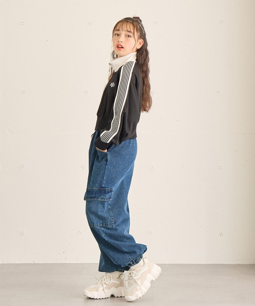 デニムカーゴパンツ（140㎝～160㎝）（デニムパンツ）｜BISKEE