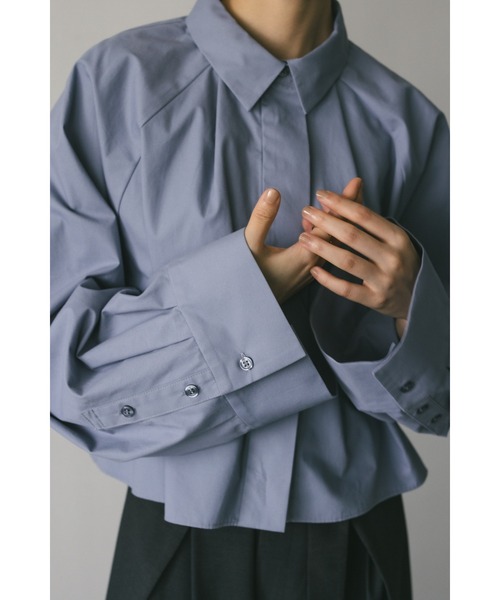 ワイドスリーブミディショートシャツ（シャツ/ブラウス）｜STYLEMIXER