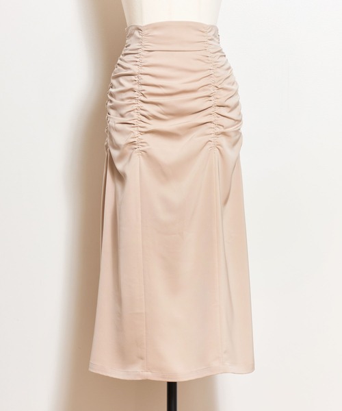NOELA（ノエラ）の「パッカリングサテンナロースカート（スカート・レディース・ブラック/ライトグリーン/ベージュ・S/M）」の17枚目の写真