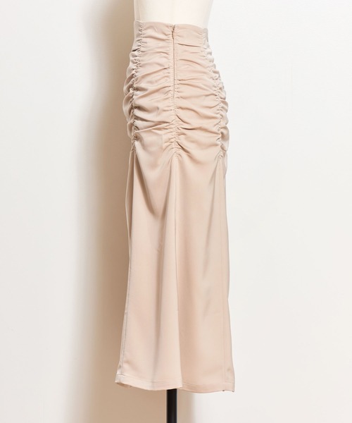 NOELA（ノエラ）の「パッカリングサテンナロースカート（スカート・レディース・ブラック/ライトグリーン/ベージュ・S/M）」の18枚目の写真