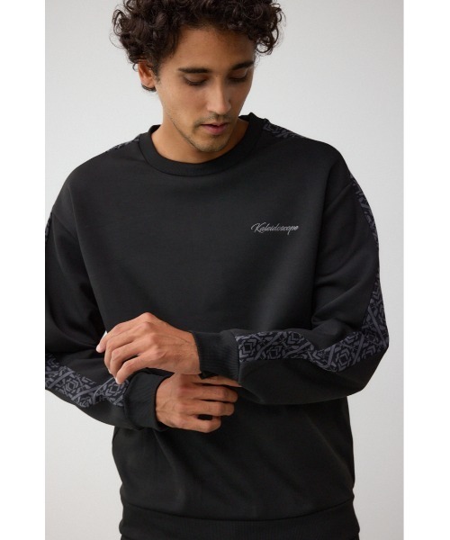 AZUL by moussy(アズールバイマウジー)の「ジャガードライントップス(Tシャツ/カットソー・メンズ・グレー/ブラック/ダークパープル・FREE)」の4枚目の写真