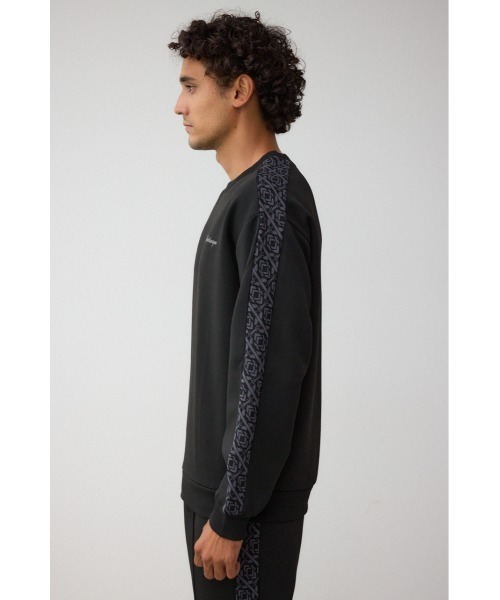 AZUL by moussy(アズールバイマウジー)の「ジャガードライントップス(Tシャツ/カットソー・メンズ・グレー/ブラック/ダークパープル・FREE)」の8枚目の写真