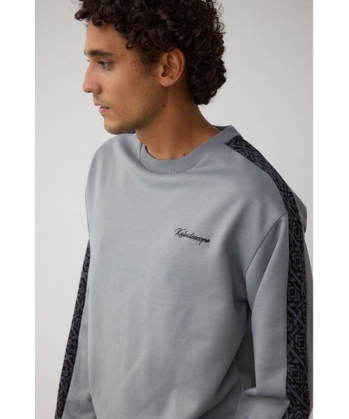 AZUL by moussy(アズールバイマウジー)の「ジャガードライントップス(Tシャツ/カットソー・メンズ・グレー/ブラック/ダークパープル・FREE)」の15枚目の写真