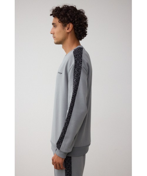 AZUL by moussy(アズールバイマウジー)の「ジャガードライントップス(Tシャツ/カットソー・メンズ・グレー/ブラック/ダークパープル・FREE)」の19枚目の写真