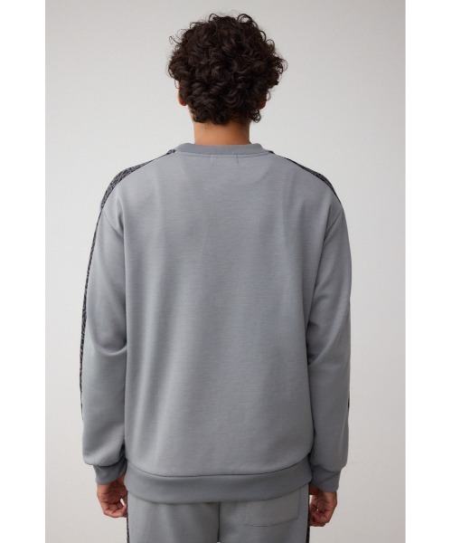 AZUL by moussy(アズールバイマウジー)の「ジャガードライントップス(Tシャツ/カットソー・メンズ・グレー/ブラック/ダークパープル・FREE)」の20枚目の写真
