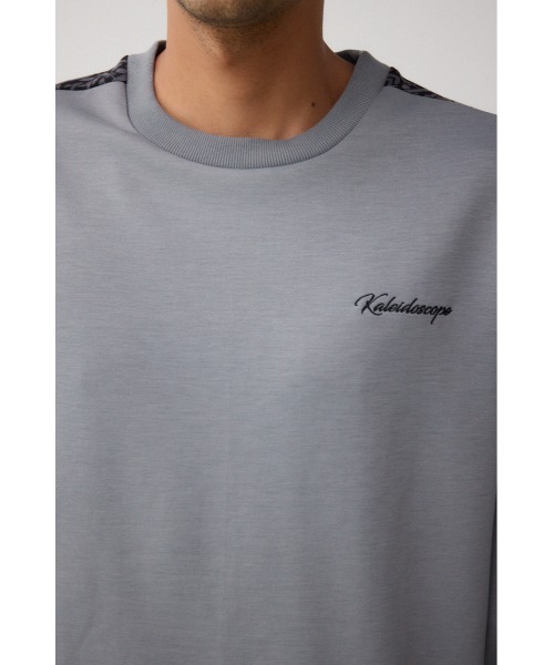 AZUL by moussy(アズールバイマウジー)の「ジャガードライントップス(Tシャツ/カットソー・メンズ・グレー/ブラック/ダークパープル・FREE)」の21枚目の写真