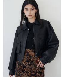 MURUA（ムルーア）の「フェイクレザーフライトジャケット（ブルゾン）」