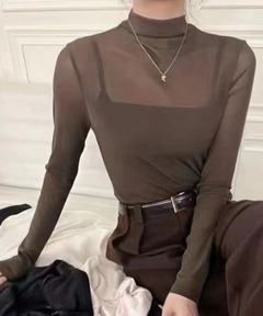 セール】LAYERED DETAIL MESH TOP（Tシャツ/カットソー）｜Ameri
