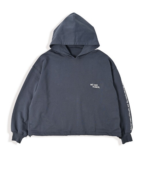 Kelen（ケレン）の「mpa3621-BELLE コンセプトエンブロイドフーディー（パーカー・メンズ・ブルーグレー/ワイン/ブラック・38/40/42）」の2枚目の写真