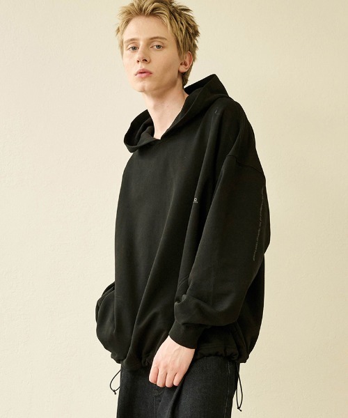 Kelen（ケレン）の「mpa3621-BELLE コンセプトエンブロイドフーディー（パーカー・メンズ・ブルーグレー/ワイン/ブラック・38/40/42）」の4枚目の写真