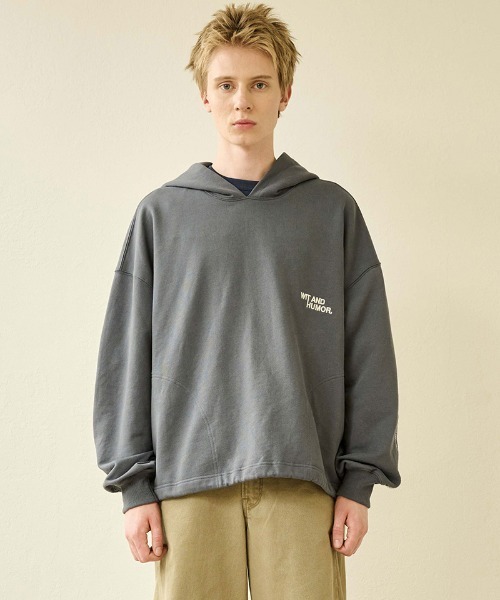 Kelen（ケレン）の「mpa3621-BELLE コンセプトエンブロイドフーディー（パーカー・メンズ・ブルーグレー/ワイン/ブラック・38/40/42）」の6枚目の写真