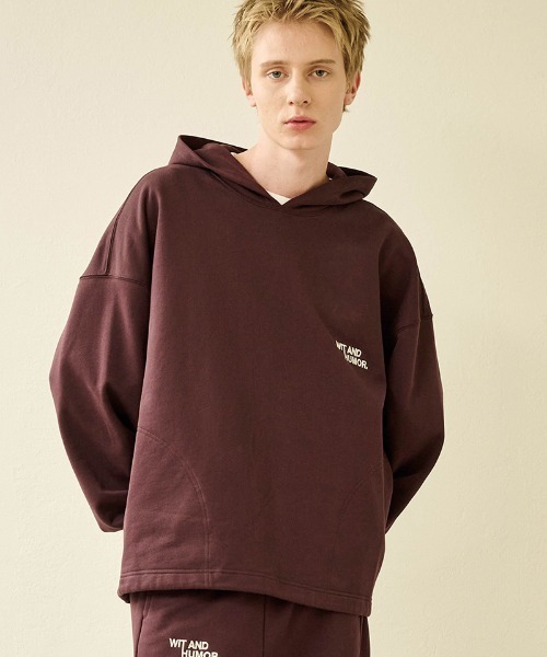 Kelen（ケレン）の「mpa3621-BELLE コンセプトエンブロイドフーディー（パーカー・メンズ・ブルーグレー/ワイン/ブラック・38/40/42）」の11枚目の写真