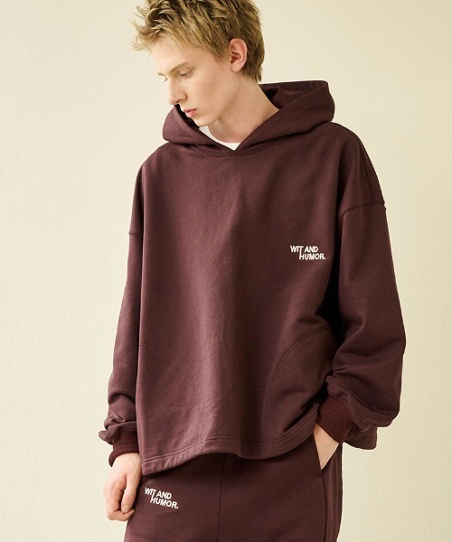 Kelen（ケレン）の「mpa3621-BELLE コンセプトエンブロイドフーディー（パーカー・メンズ・ブルーグレー/ワイン/ブラック・38/40/42）」の13枚目の写真