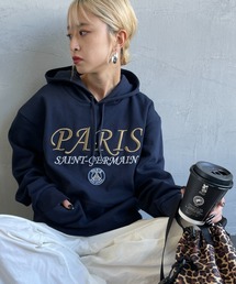 [PARIS SAINT-GERMAIN/パリ・サン＝ジェルマン] PSG ブランド刺繍ロゴ スウェットパーカー