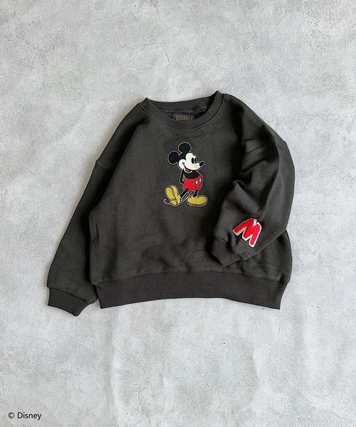 Disney（ディズニー）の「【Disney】ミッキーマウス/イラストトレーナー（スウェット・キッズ・ピンク/オフホワイト/グリーン/ブラック・100/95/130/120/110/90/80/150/140）」の10枚目の写真