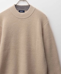 「快適ニット」ワッフルセーター