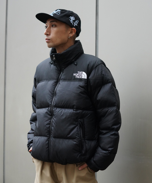 THE NORTH FACE(ザノースフェイス)の「《WEB限定》【THE NORTH FACE / ザ ノースフェイス】Nuptse Jacket(ダウンジャケット/コート・メンズ・カーキ/ブラック・LARGE/MEDIUM/X-LARGE)」の2枚目の写真