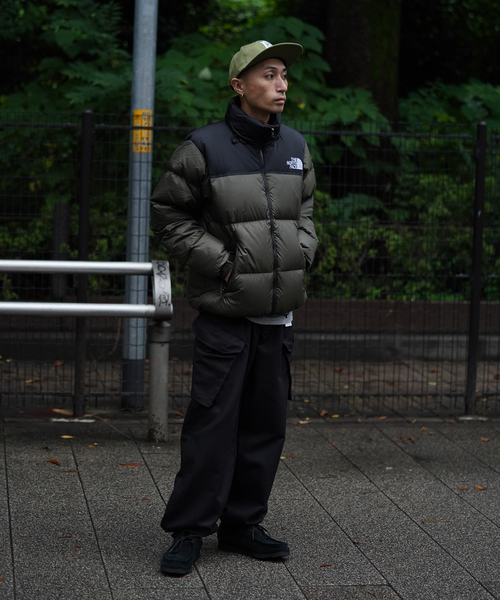 THE NORTH FACE(ザノースフェイス)の「《WEB限定》【THE NORTH FACE / ザ ノースフェイス】Nuptse Jacket(ダウンジャケット/コート・メンズ・カーキ/ブラック・LARGE/MEDIUM/X-LARGE)」の3枚目の写真