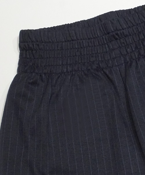 coca（coca）（コカ）の「ウエストシャーリング ストライプストレッチワイドパンツ（その他パンツ・レディース・ネイビー/グレー・LONG/MEDIUM/SHORT）」の16枚目の写真