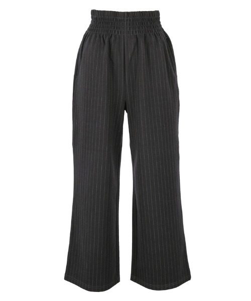 coca（coca）（コカ）の「ウエストシャーリング ストライプストレッチワイドパンツ（その他パンツ・レディース・ネイビー/グレー・LONG/MEDIUM/SHORT）」の18枚目の写真