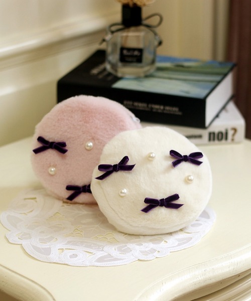 CERCA（チェルカ）の「lulunoix/リボンパールファーショルダーバッグ N15312（ショルダーバッグ・キッズ・ホワイト/ピンク/イエロー/ベビーピンク・FREE）」の2枚目の写真