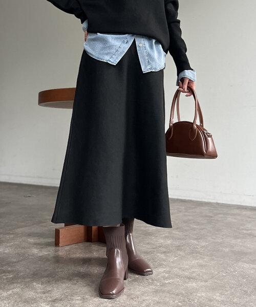 Chez toi（シェトワ）の「プルオーバー×スカートニットSETUP（つなぎ/オールインワン・レディース・モカ/グレー/ブラック・FREE）」の15枚目の写真