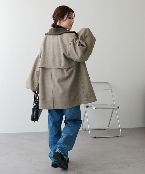 セール】【WEB限定】リブカラーミドルジップコート（その他アウター