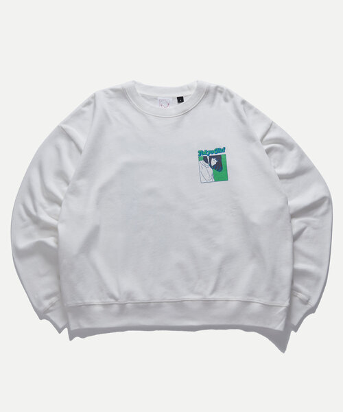 TOKYOGIRL（トーキョーガール）の「【WEB限定】東京ガールパネルカラーロゴクルースウェット（スウェット・レディース・ホワイト/ブラック/ブラック系その他・MEDIUM/LARGE/X-LARGE）」の8枚目の写真